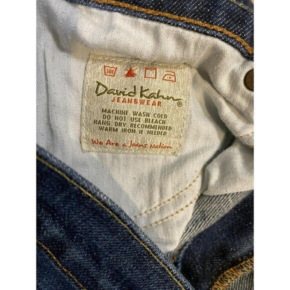 𝅺david KAHN Jeans Size 10 Medium Wash Denim Boot Cut Medium Rise - Picture 7 of 11